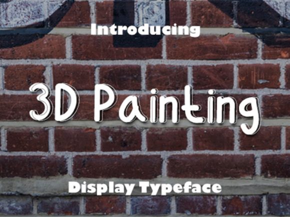 3D Painting Font for Editorial Design