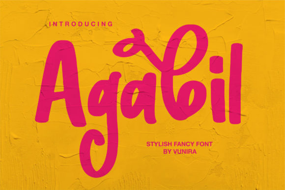 Agabil: A Display Font for Bold Visual Statements