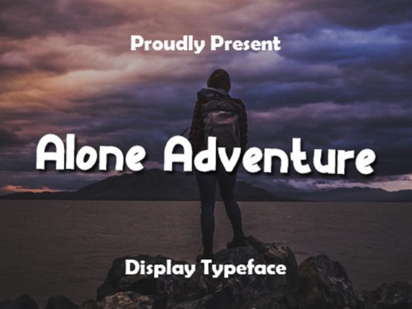 Alone Adventure Font for Editorial Design and Content Creation