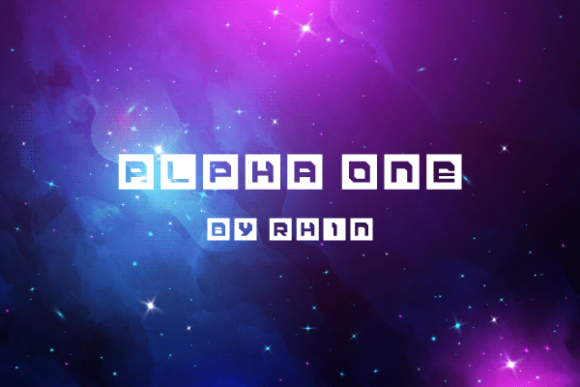 Alpha One: A Futuristic Font for Handmade Creations