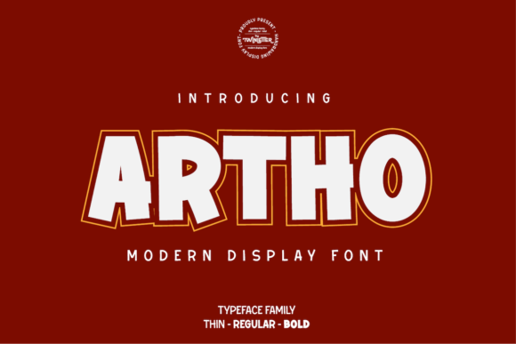 Artho: A Bold Display Font for Eye-Catching Branding