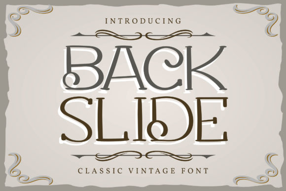 Back Slide: A Cool and Casual Display Font for Modern Branding