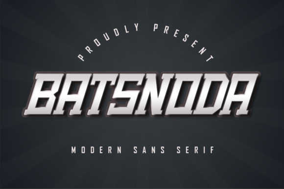 Batsnoda: A Bold Display Font for Dynamic Branding