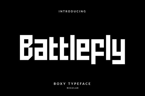Battlefly: A Bold Display Font for Modern Branding