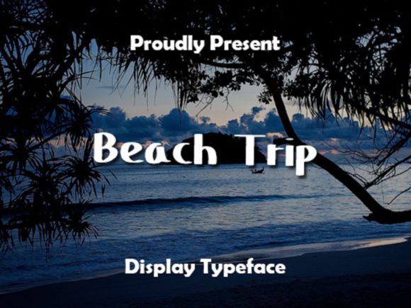 Beach Trip Font for Handmade Creations