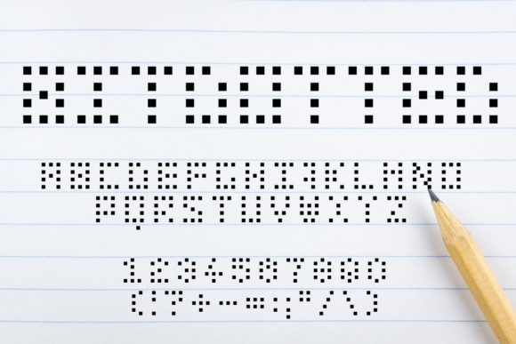 Bit Dotted: A Pixel-Inspired Font for Creative Makers