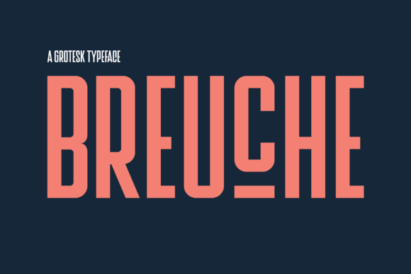 Breuche: A Bold Display Font for Branding Projects