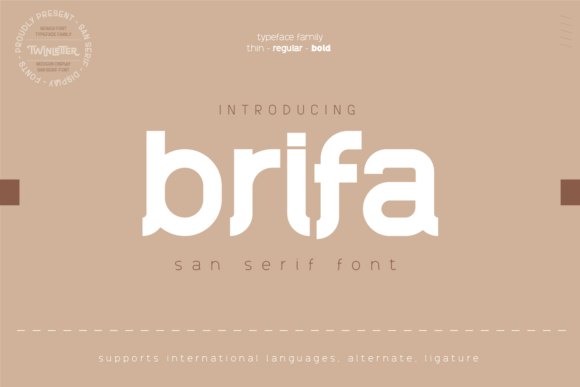Brifa: A Modern Sans Serif Font for Bold Campaign Designs