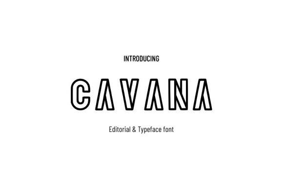 Cavana: A Bold Display Font for Digital Branding