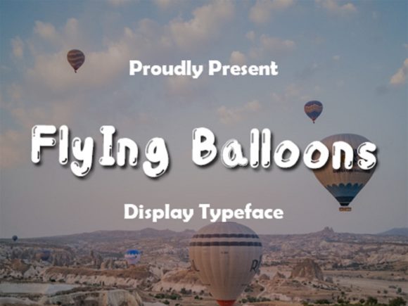 Flying Balloons Font for Business Branding