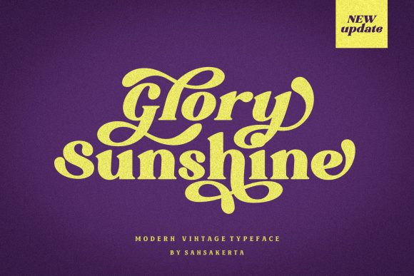 Glory Sunshine: A Joyful Serif Font for Handmade Creations