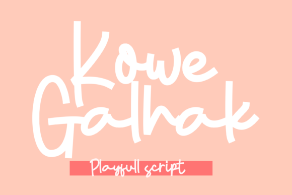 Kowe Galhak: A Playful Display Font for Bold Branding