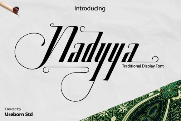 Nadyya: A Stylish Display Font for Creative Makers