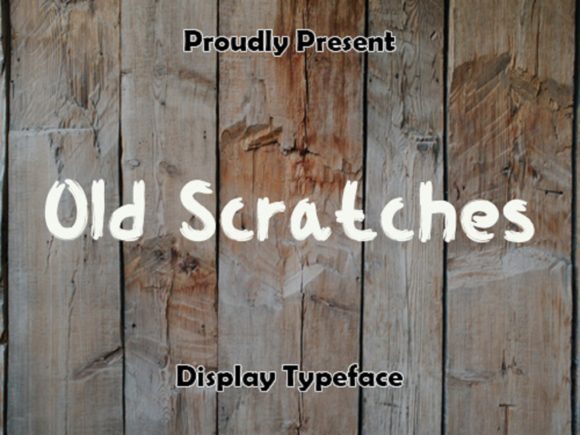 Old Scratches: A Brushed Display Font for Digital Design