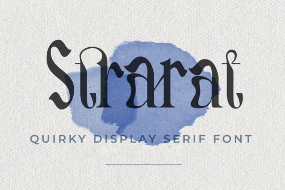 Strarat: A Playful Display Font for Modern Editorial Design
