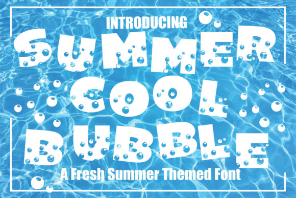 Summer Cool Bubble: A Bold Display Font for Creative Projects