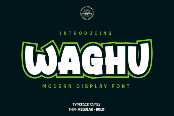Waghu Font for Handmade Creations
