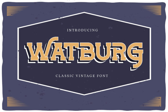 Watburg Display Font for Editorial Design