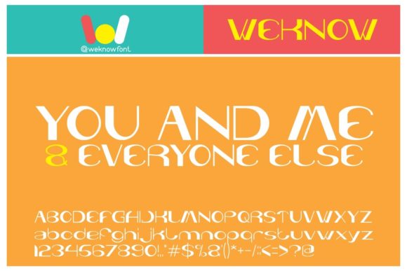 You and Me and Everyone Else Font for Business Branding